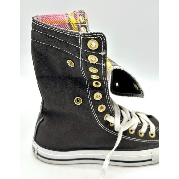 Converse Chuck Taylor All Star Women's 7.5 Layer Up Plaid Hi Top 517442 GUC - Picture 15 of 16